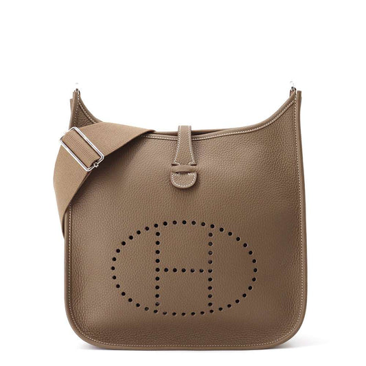 HERMES Evelyne 3 Etoupe Taurillon Clemence Size PM