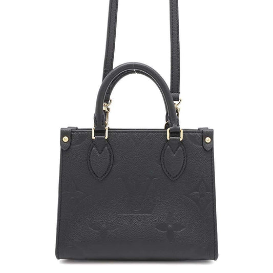 LOUIS VUITTON Onthego NoirM46993 Monogram Empreinte Leather Size BB