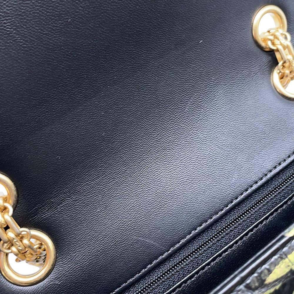 CHANEL 2.55 ChainShoulder Bag BlackAS0874 Embossed Leather