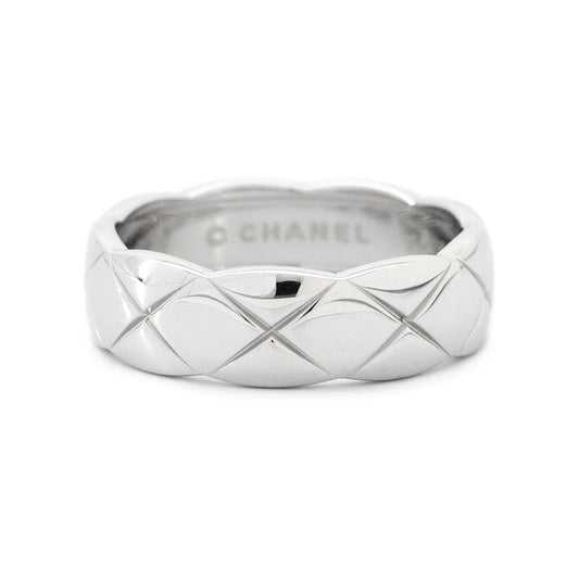 CHANEL Coco Crush Collection MediumRing Size 59/#19J10570 18K White Gold