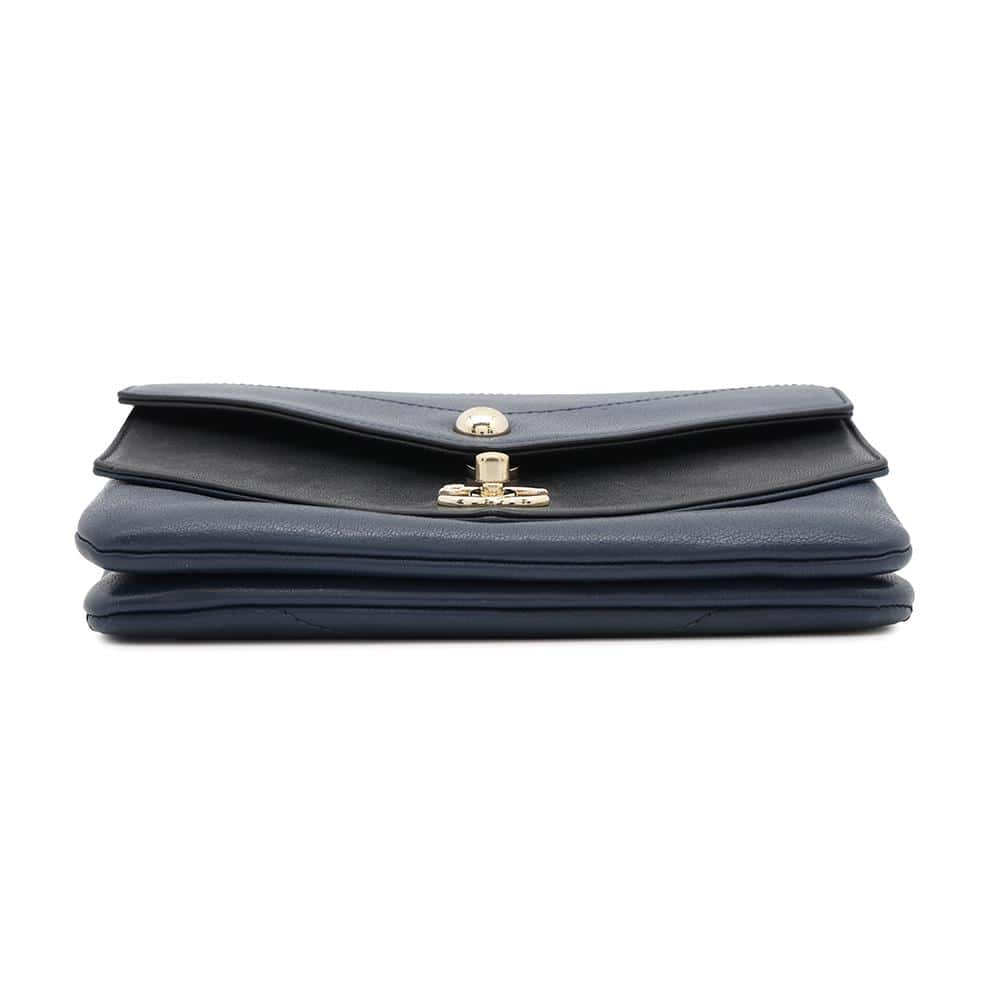 CHANEL V Stitch Waist Bag Navy/BlackA57474 Leather