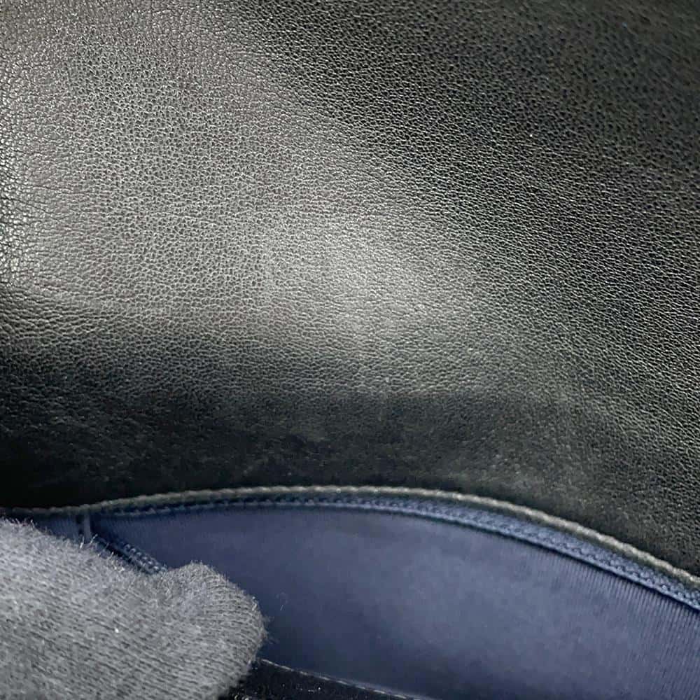 CHANEL V Stitch Waist Bag Navy/BlackA57474 Leather