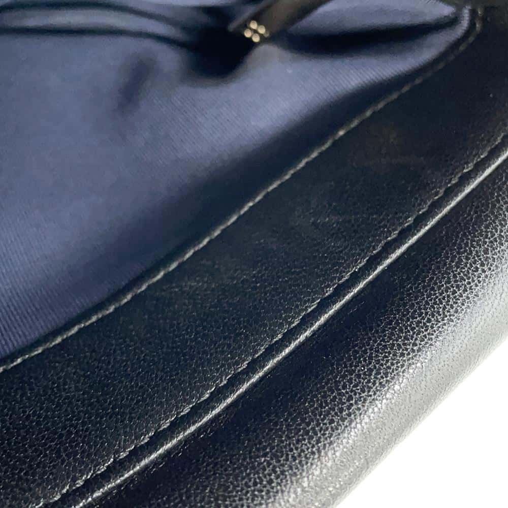 CHANEL V Stitch Waist Bag Navy/BlackA57474 Leather