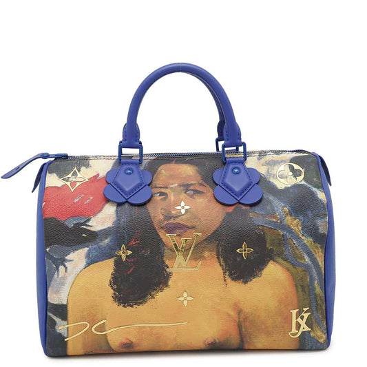 LOUIS VUITTON Speedy Gauguin BlueM43355 PVC Masters Collection Size 30
