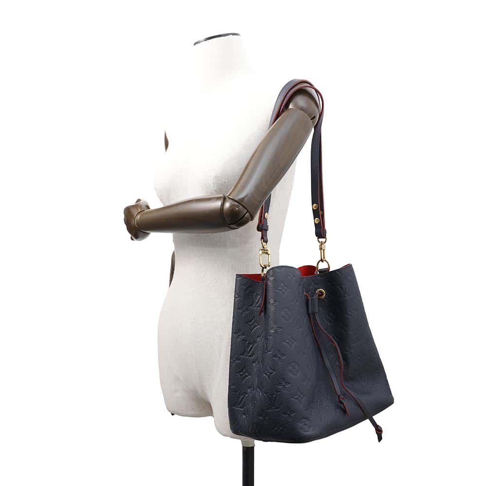 LOUIS VUITTON Neonoe Marine RougeM45306 Monogram Empreinte Leather