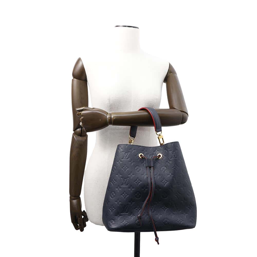 LOUIS VUITTON Neonoe Marine RougeM45306 Monogram Empreinte Leather