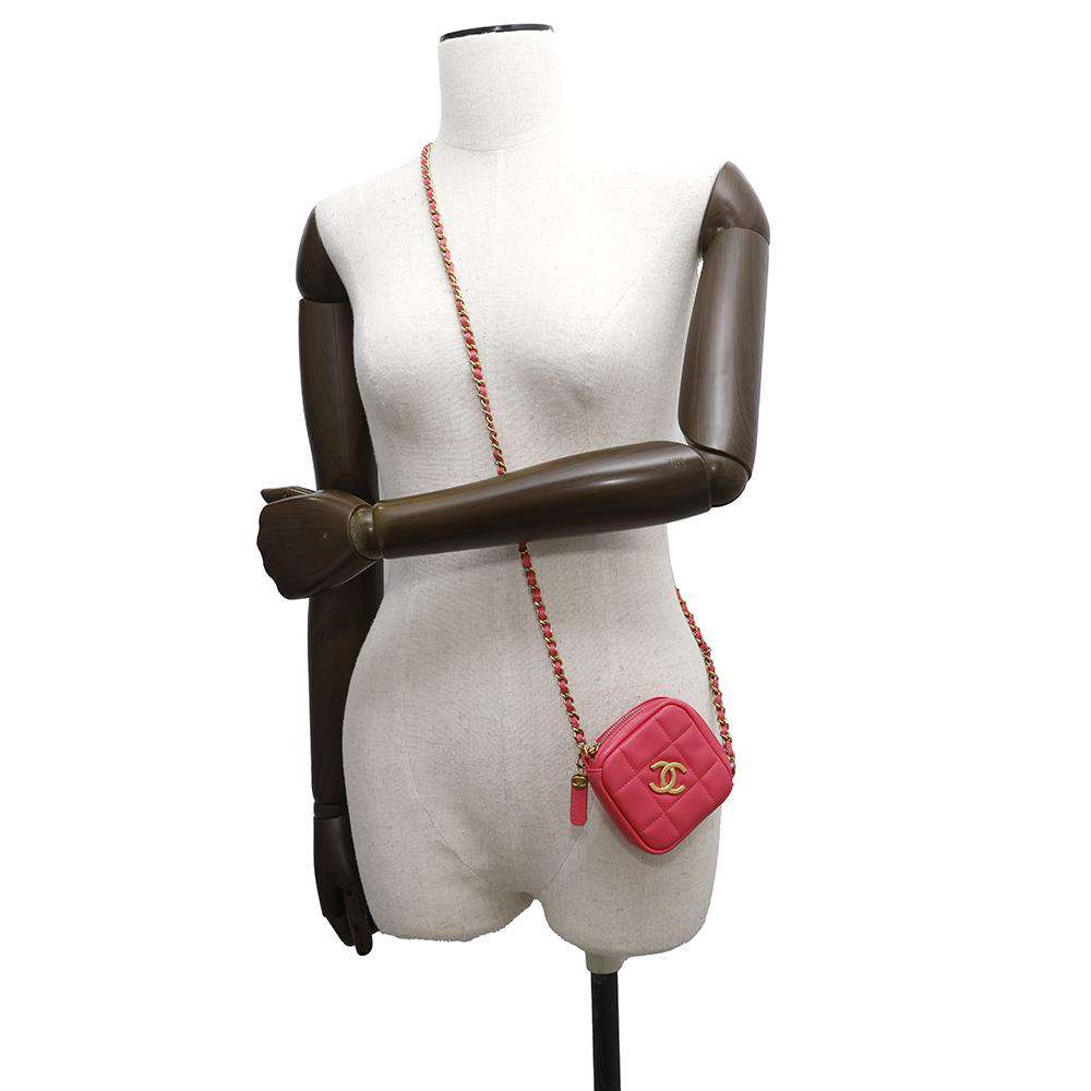 CHANEL CC Logo ChainShoulder Bag PinkAP1926 Lambskin