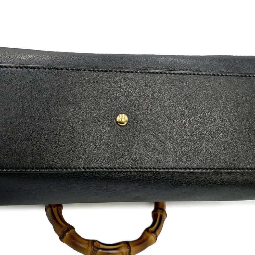 GUCCI Diana Small Bamboo 2way Handbag Black660195 Leather Size Small
