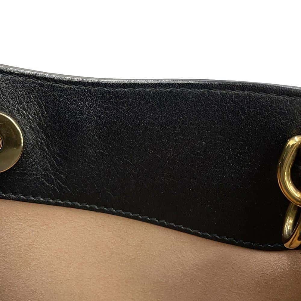 GUCCI Diana Small Bamboo 2way Handbag Black660195 Leather Size Small