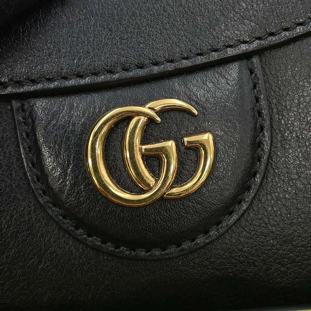 GUCCI Diana Small Bamboo 2way Handbag Black660195 Leather Size Small