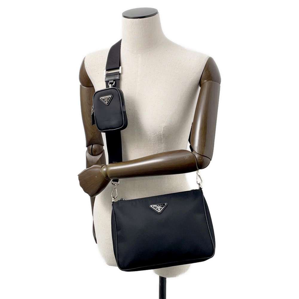 PRADA Re-Nylon Shoulder Bag Black2VH113 Nylon