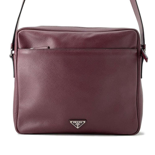 PRADA Messenger bag BordeauxVA1066 Saffiano LeatherLeather