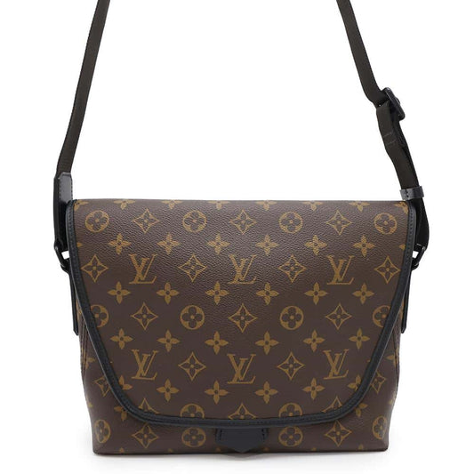 LOUIS VUITTON Magnetic messenger NoirM45557 Monogram Macassar Canvas
