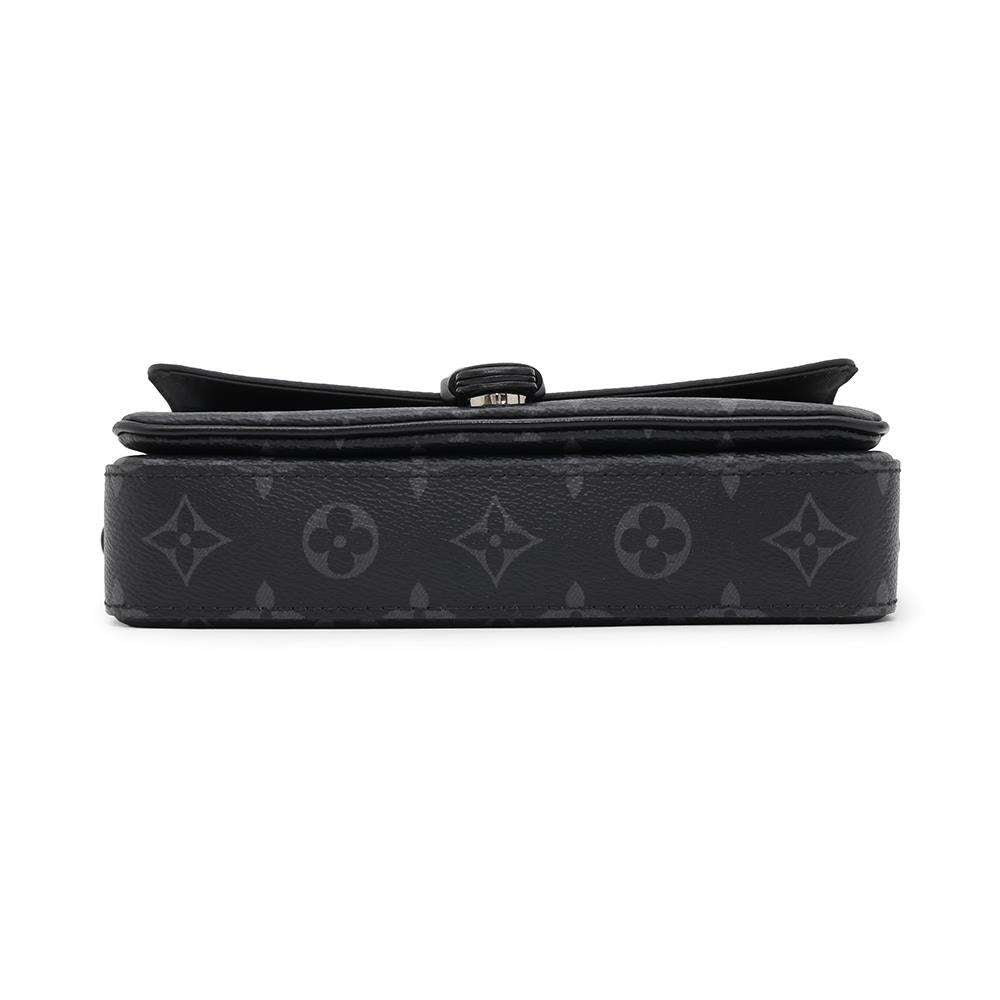 LOUIS VUITTON Montsouris Wearable Wallet BlackM83567 Monogram Eclipse