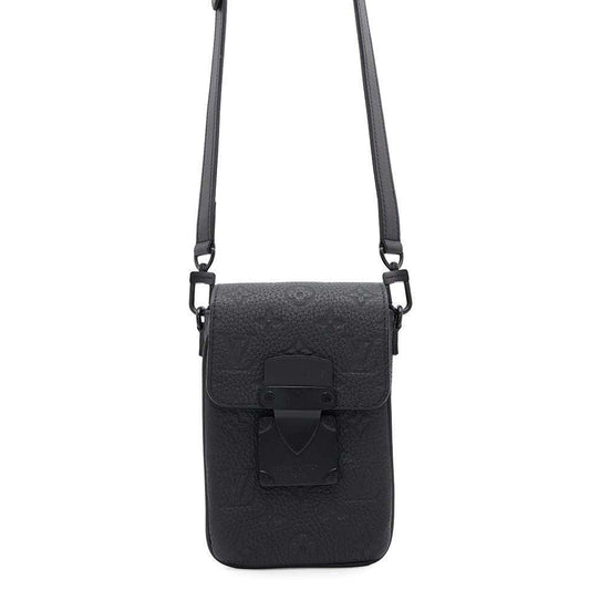 LOUIS VUITTON SPadlock Vertical Wearable Wallet NoirM81524 Monogram・Taurillon