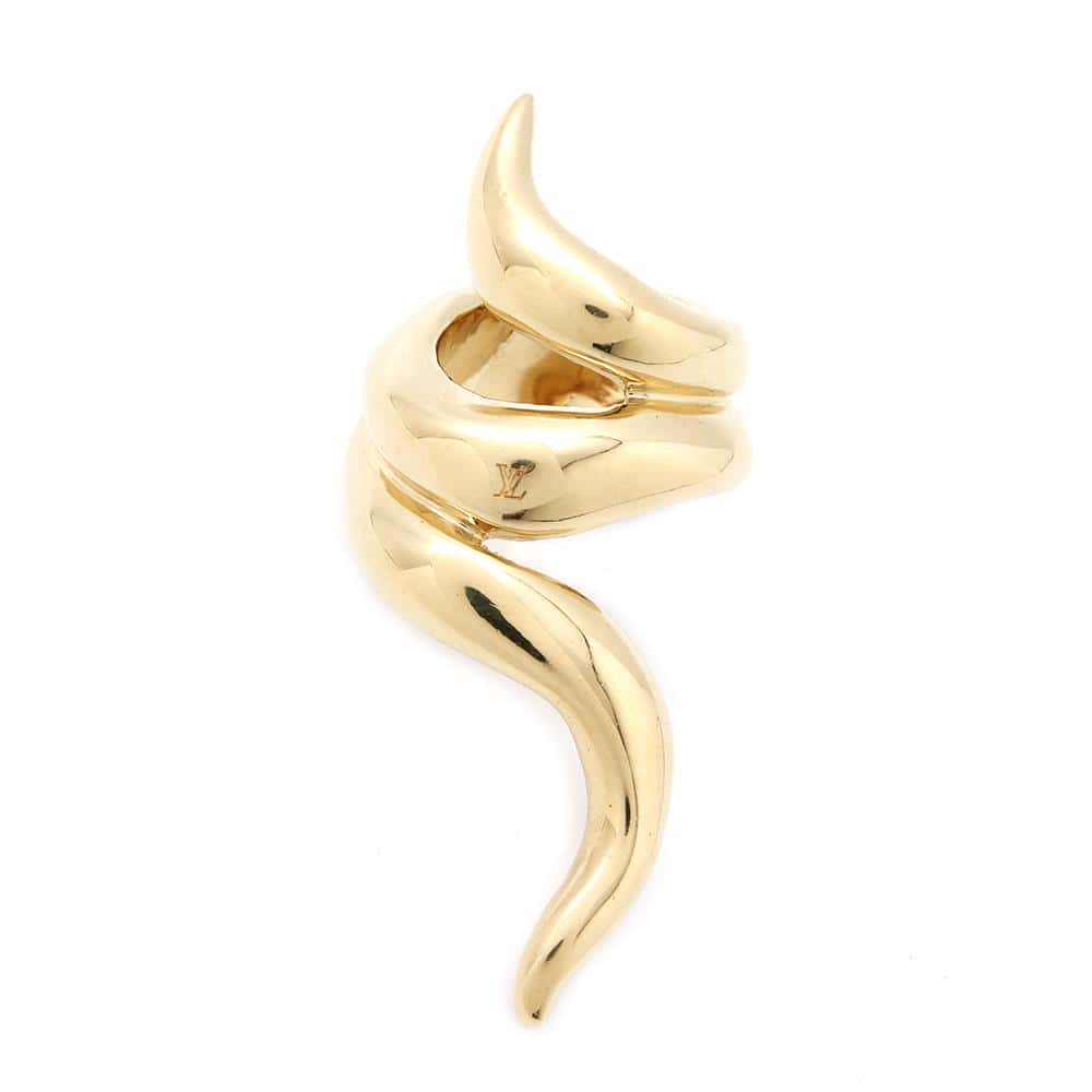 LOUIS VUITTON Ring Size S GoldMP1955 Metal