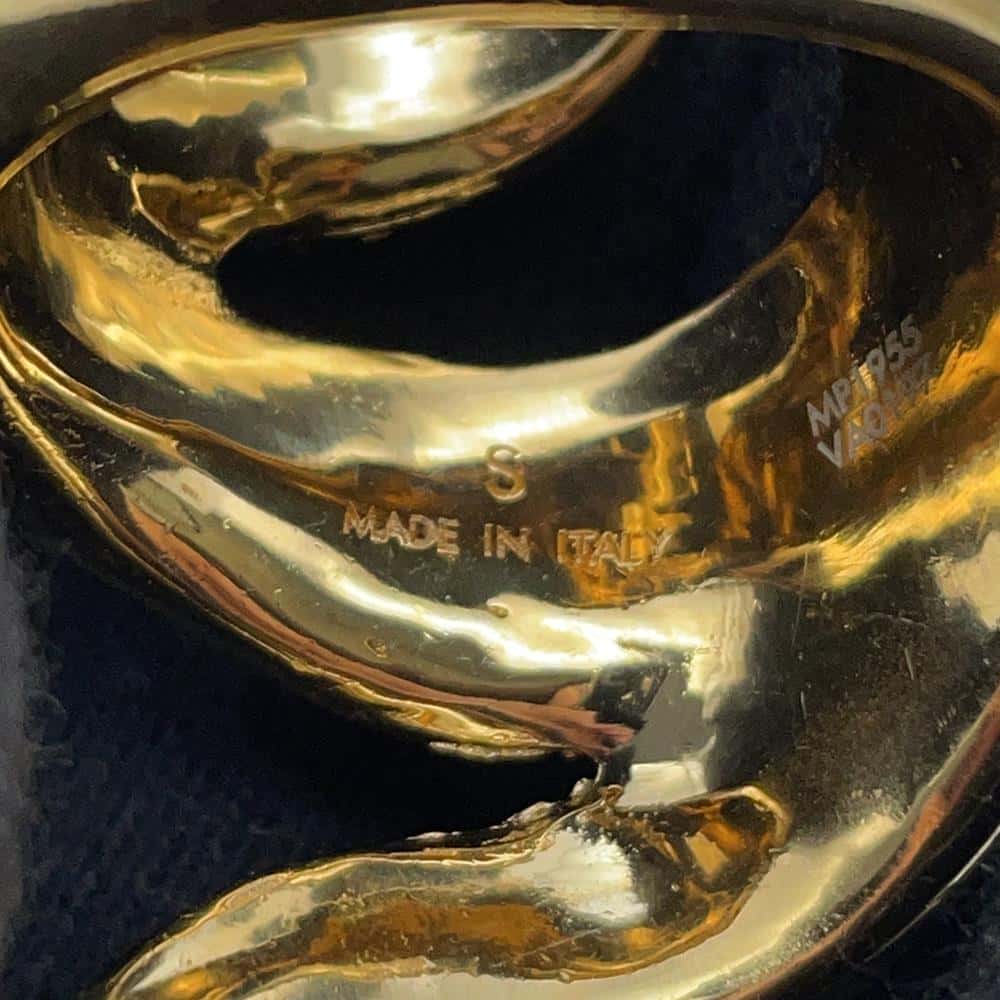 LOUIS VUITTON Ring Size S GoldMP1955 Metal