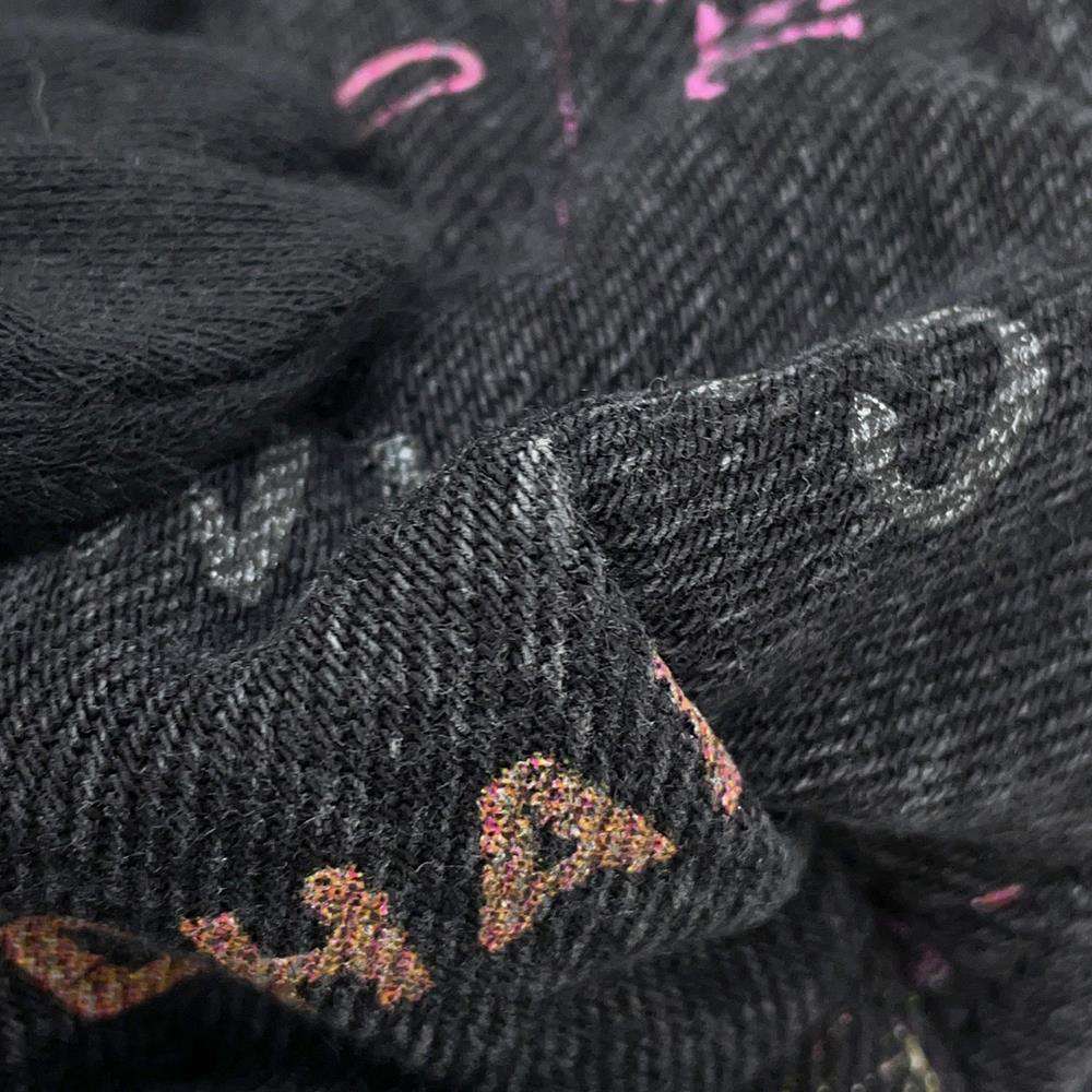 CHANEL Matelasse Maxi Shopping Bag Chain Tote BlackAS3128 Denim