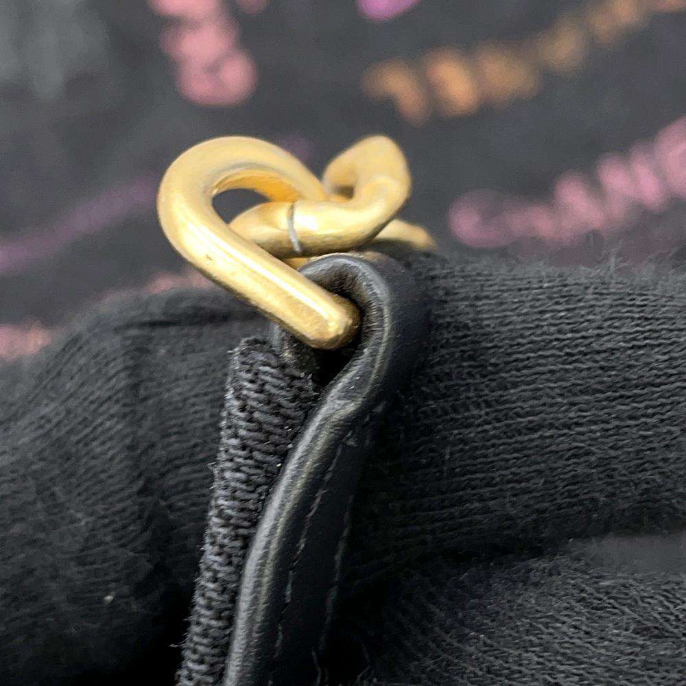 CHANEL Matelasse Maxi Shopping Bag Chain Tote BlackAS3128 Denim