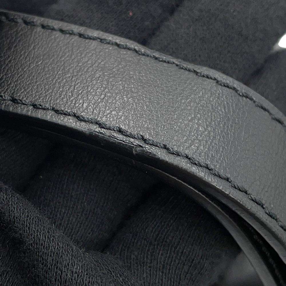 CHANEL Matelasse Uniform Crossbody Bag Black Lambskin