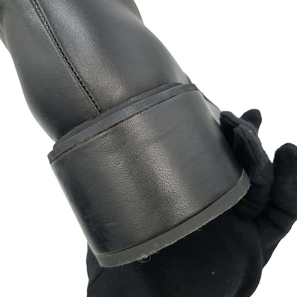 CHANEL CCCC Logo lace-up boots BlackG33169 Leather Enamel Size 37 1/2C