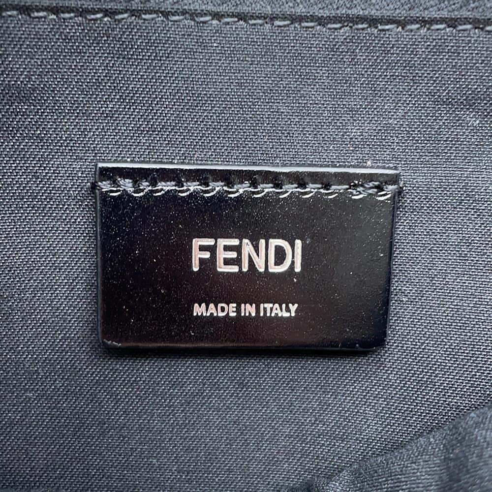 FENDI Zucca Crossbody Bag Black7VA562 Leather