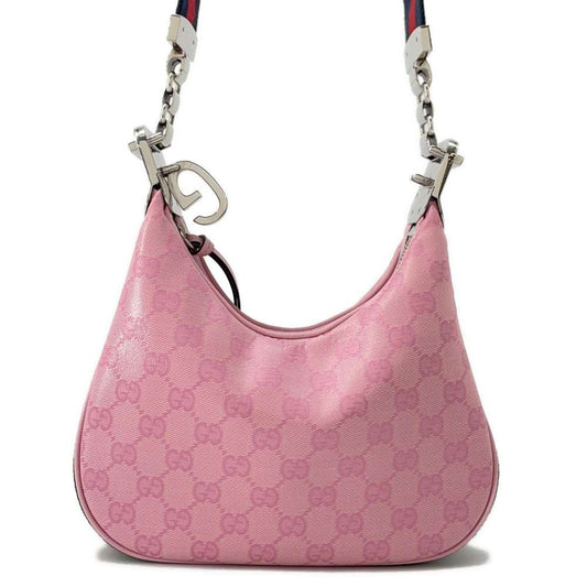 GUCCI Attaché Shoulder Bag Pink699409 PVC Canvas