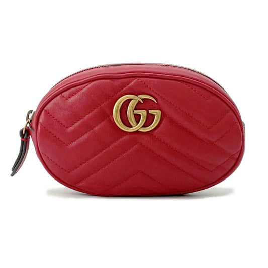 GUCCI GG Marmont belt bag Red476434 Leather Size 85
