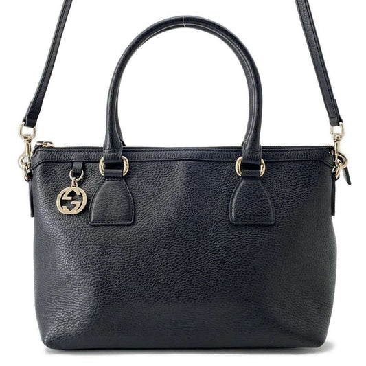 GUCCI Interlocking G 2wayBag Black449659 Leather