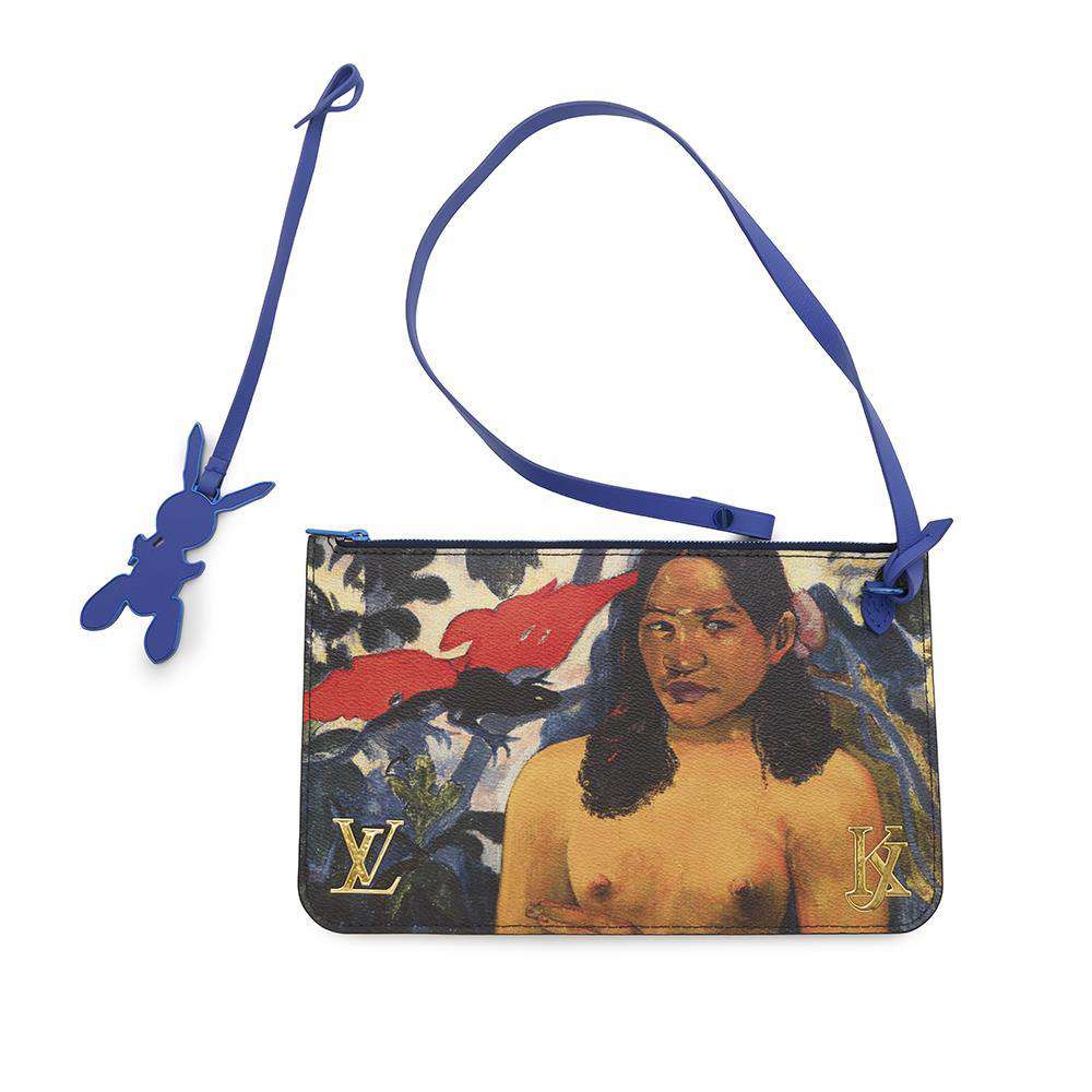 LOUIS VUITTON Neverfull Blue/MulticolorM43359 Monogram Celty Masters Collection Gauguin Size MM