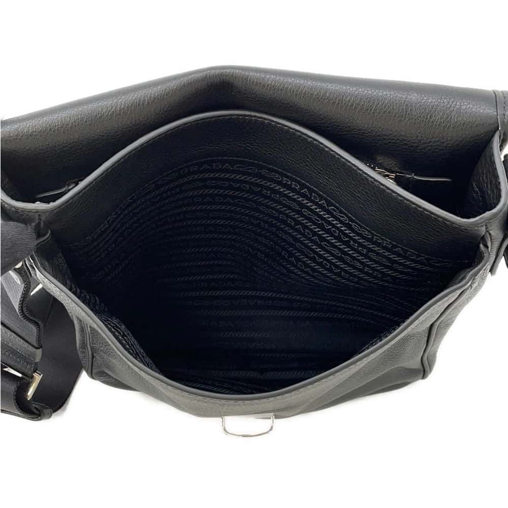 PRADA Shoulder Bag BlackVA1055 Calf Leather