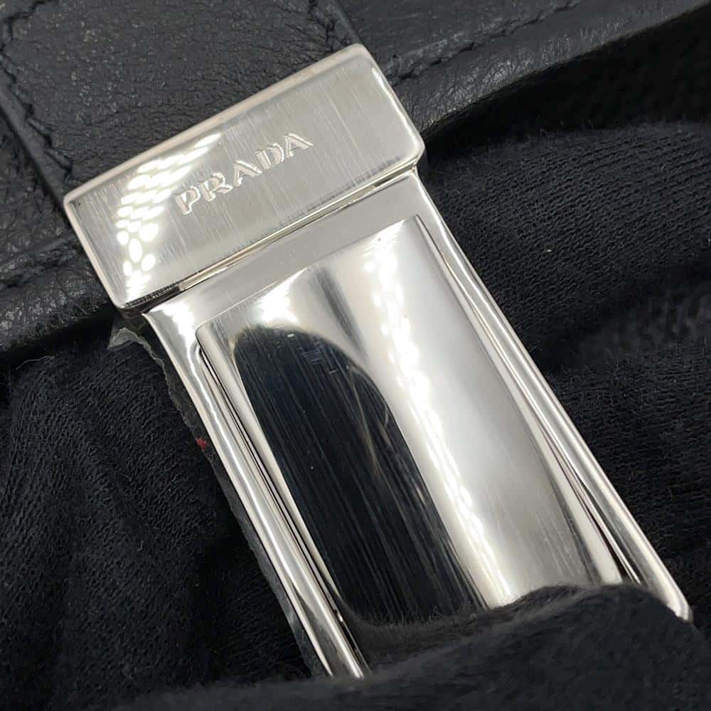 PRADA Shoulder Bag BlackVA1055 Calf Leather