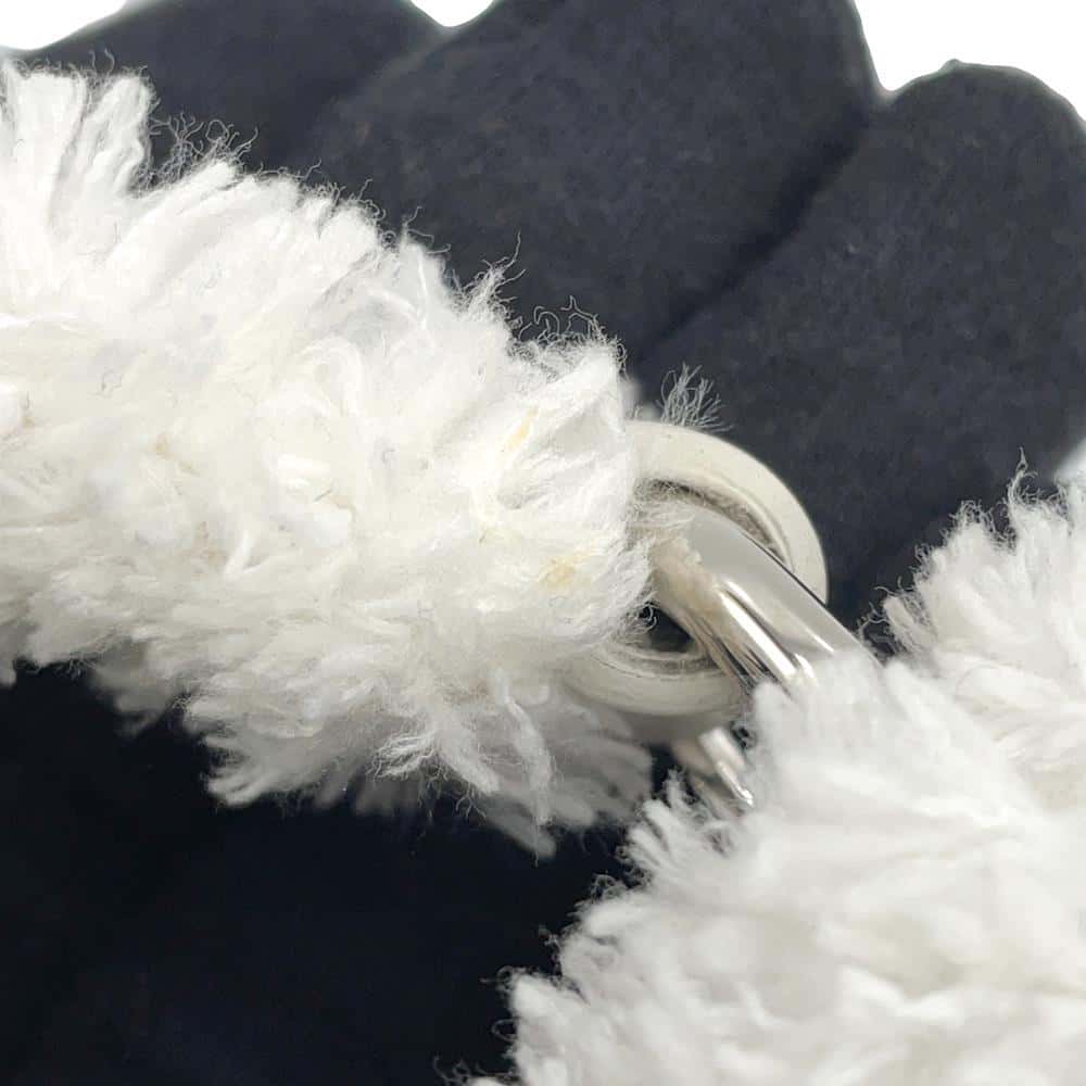 PRADA Terry Cloth Handbag White1NE043 Bore