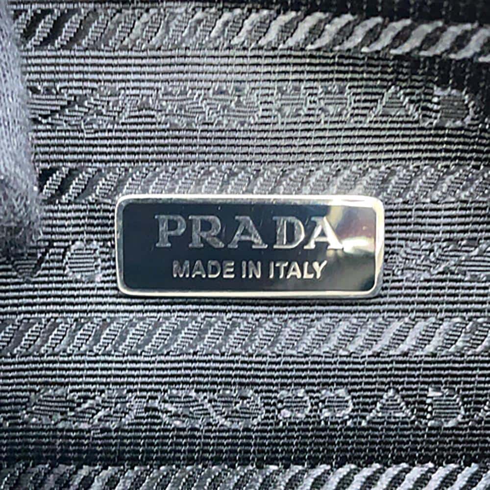 PRADA Terry Cloth Handbag White1NE043 Bore