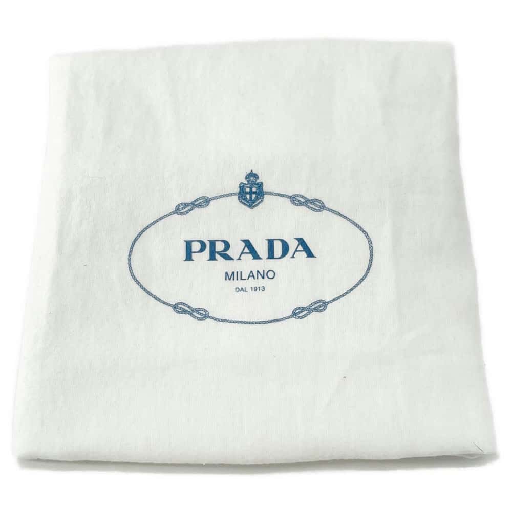 PRADA Terry Cloth Handbag White1NE043 Bore