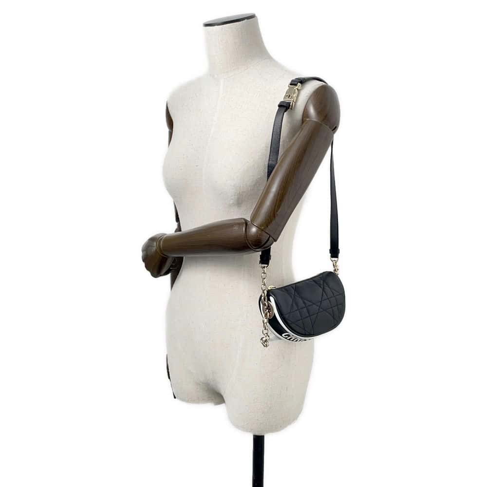 Dior Dior Vibe Black/WhiteS7200ONOA Lambskin Size micro