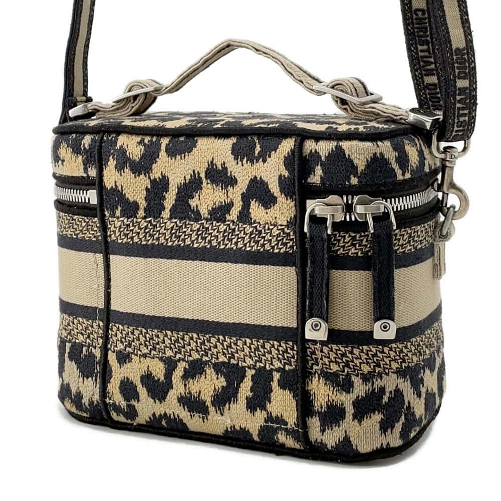 Dior Vanity Leopard Beige Canvas