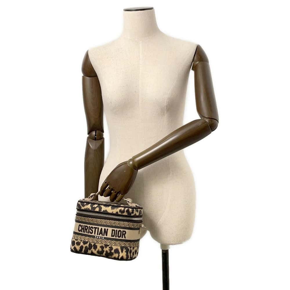 Dior Vanity Leopard Beige Canvas