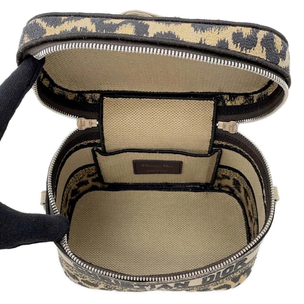 Dior Vanity Leopard Beige Canvas
