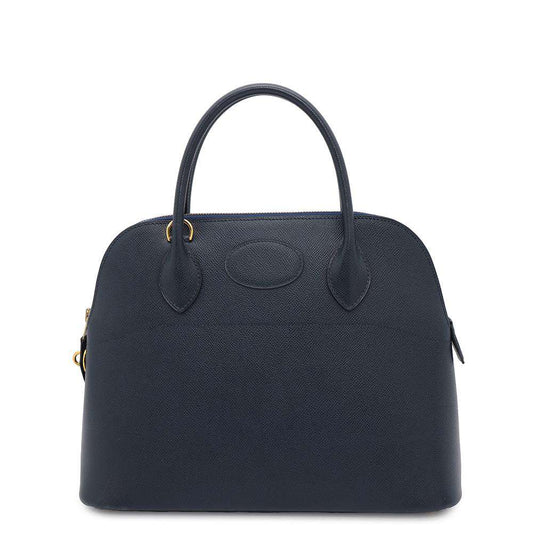 HERMES Bolide Navy Courchevel Size 31