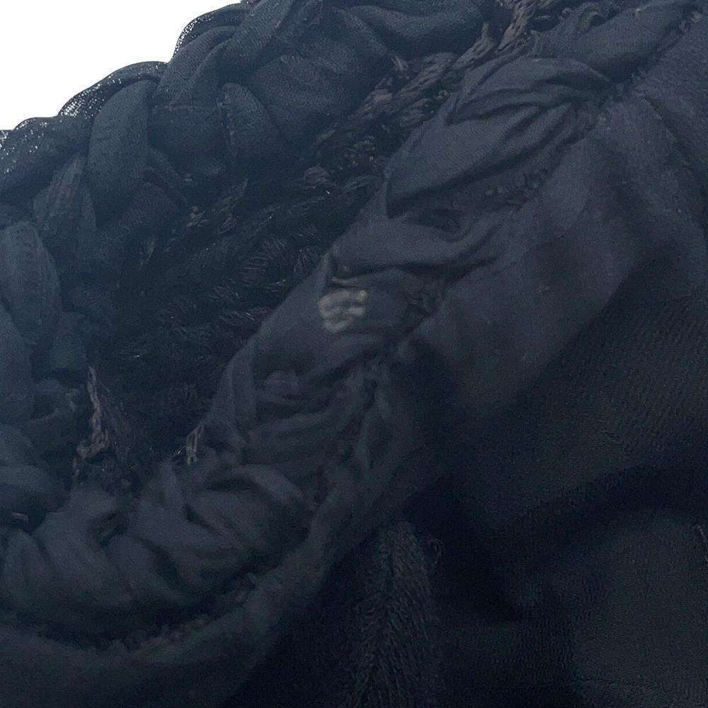 CHANEL Tweed Short Jacket Size 36 BlackP71896 Cotton62% Nylon38%