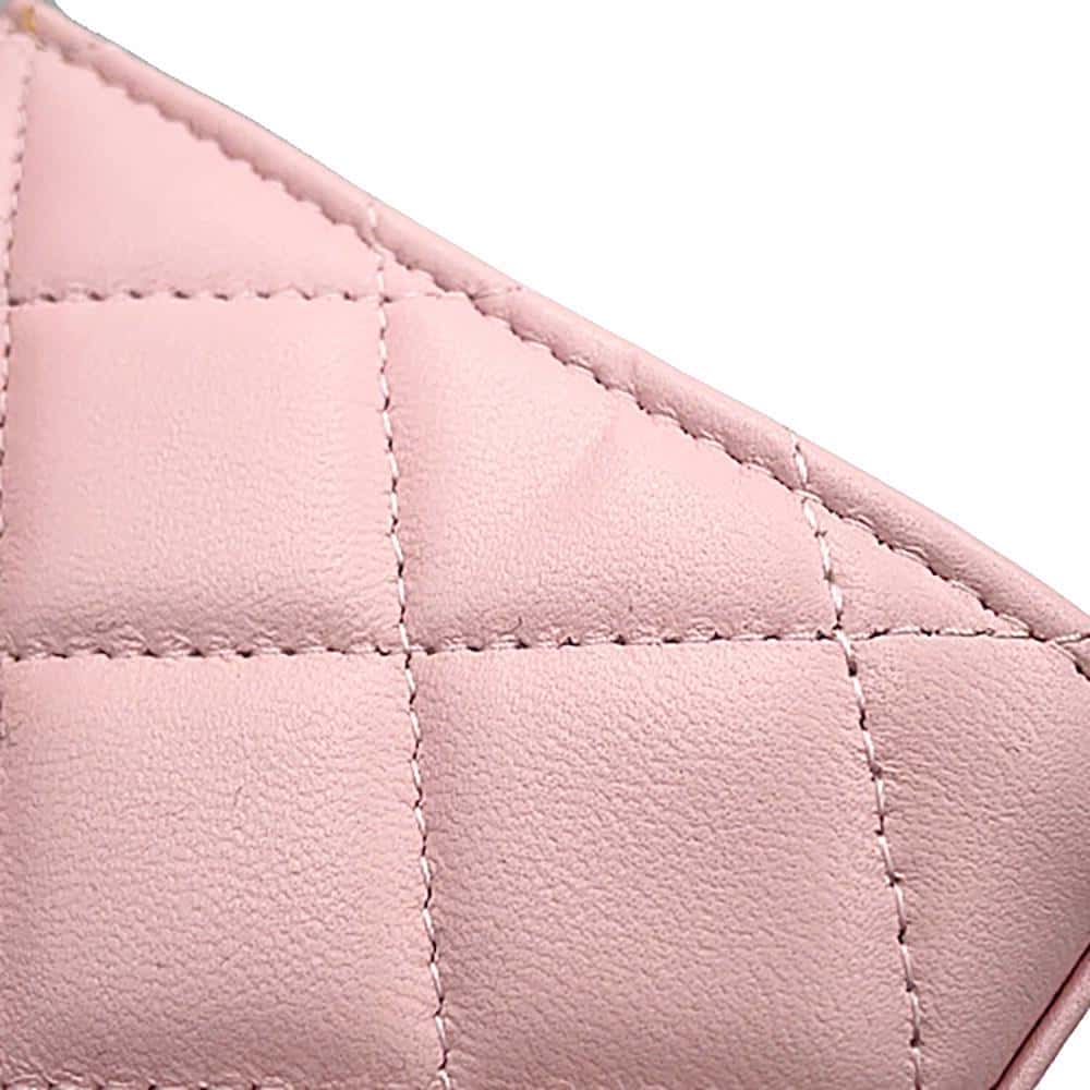 CHANEL Matelasse Top Handle PinkAP2945 Lambskin