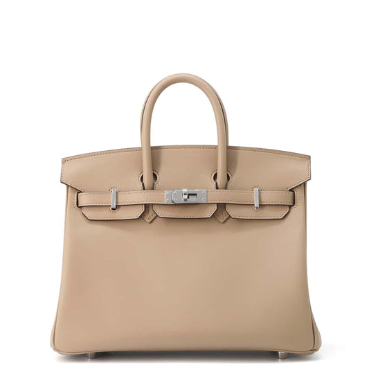 HERMES Birkin Verso Beige Marpha/Gripaire Swift Leather Size 25