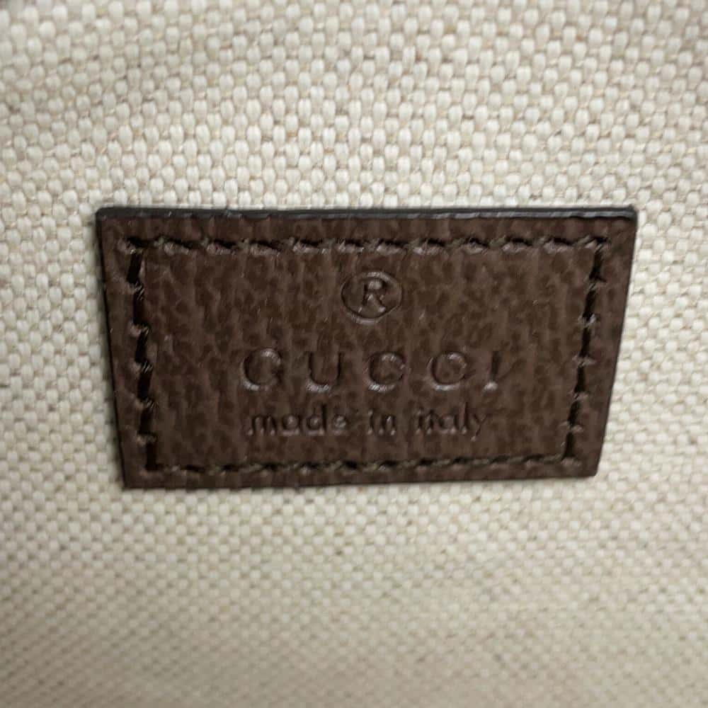 GUCCI Horsebit 1955 GG Supreme Shoulder Bag Beige774209 GG Supreme Canvas Leather Size Mini