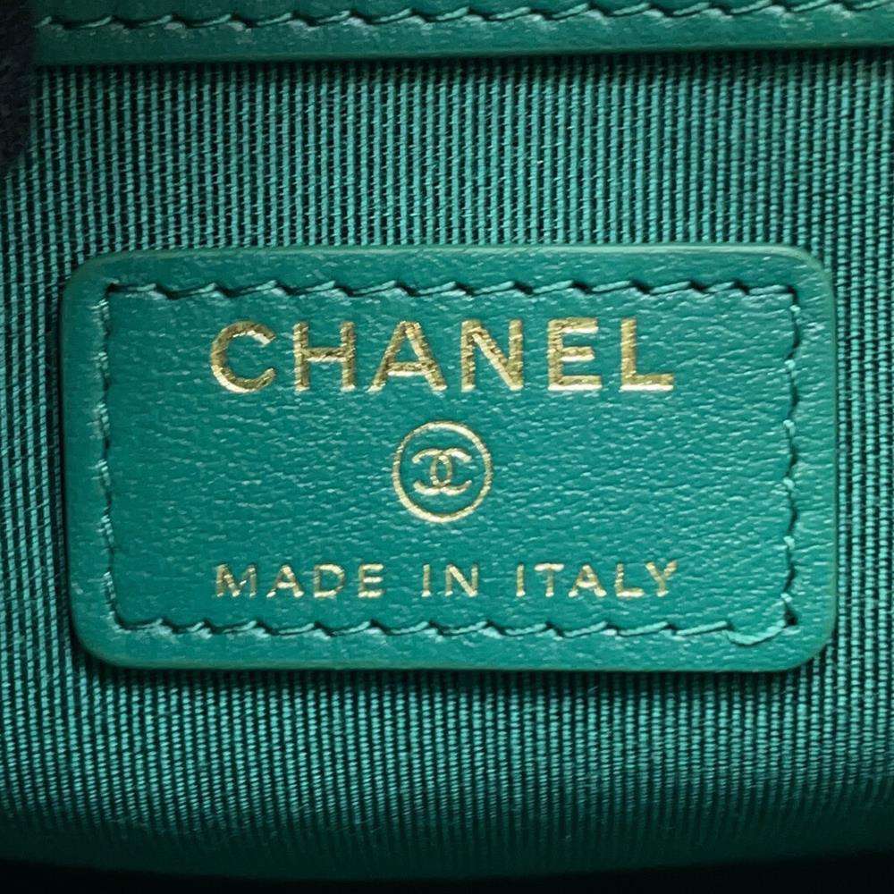 CHANEL Matelasse Clutch Bag BlueA82545 Cotton