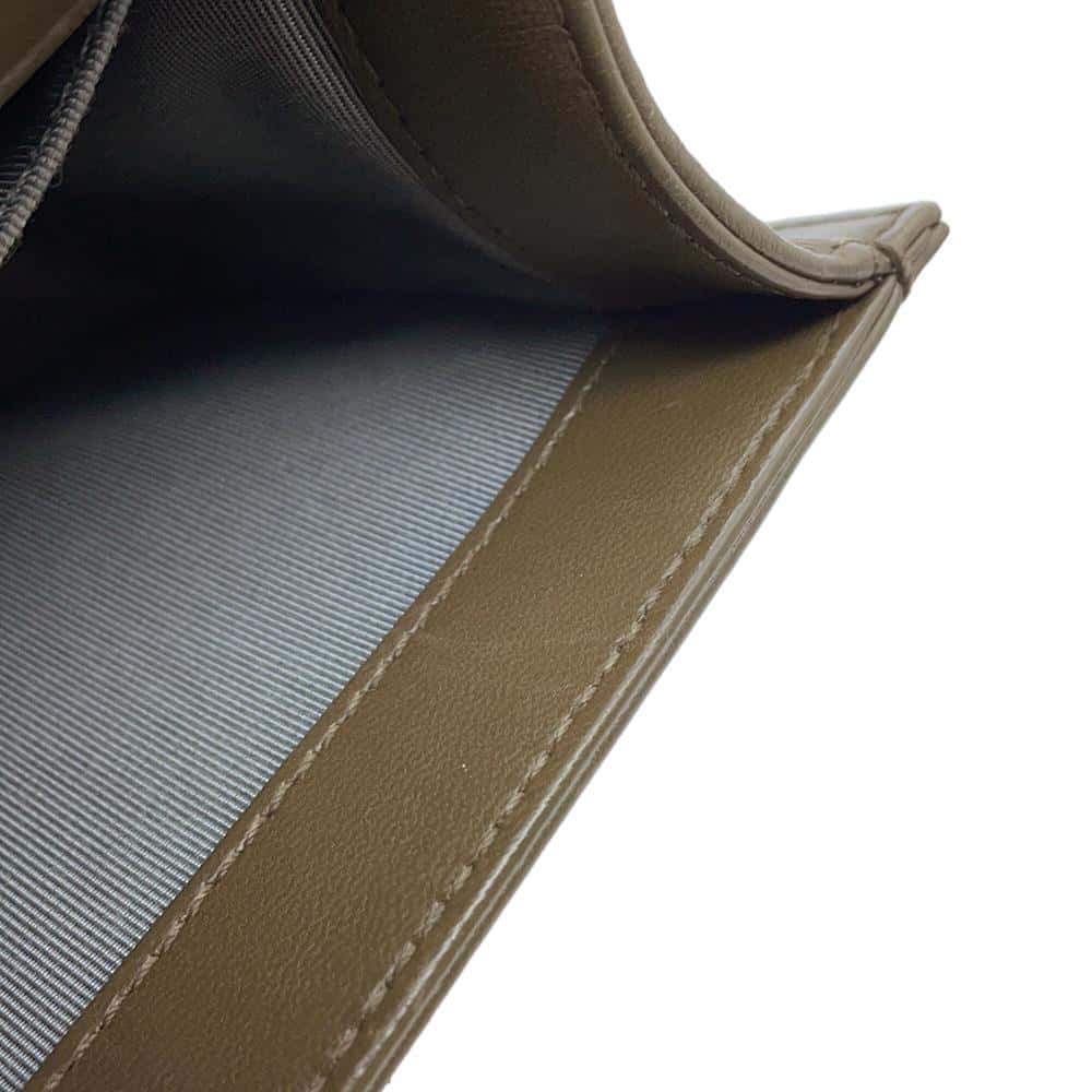 CHANEL Boy Chanel ChainShoulder KhakiA67085 Lambskin Size Small