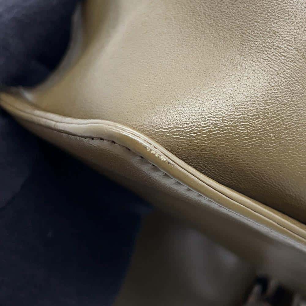 CHANEL Boy Chanel ChainShoulder KhakiA67085 Lambskin Size Small