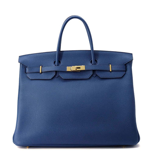 HERMES Birkin Deep Blue Togo Leather Size 40