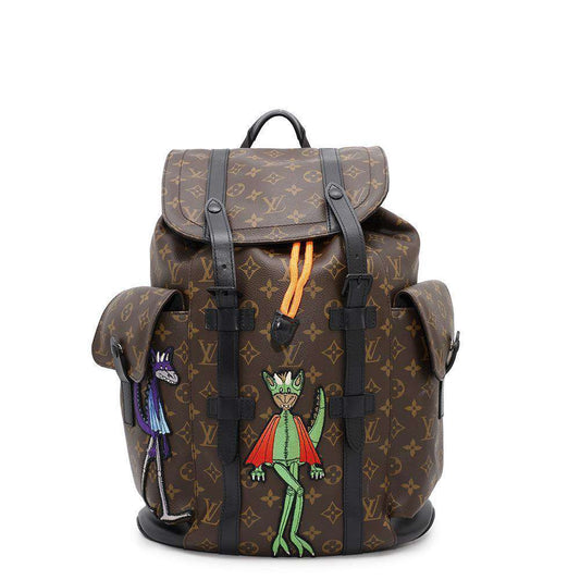 LOUIS VUITTON Christopher NoirM45617 Monogram Macassar Canvas LV Friends Size PM