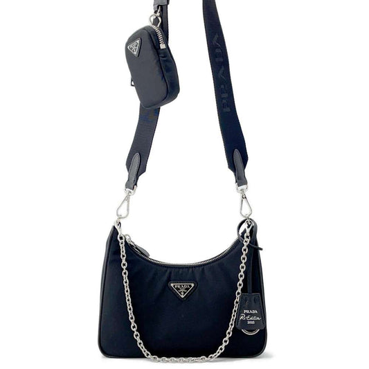 PRADA Re-Edition 2005 Shoulder Bag Black1BH204 Nylon